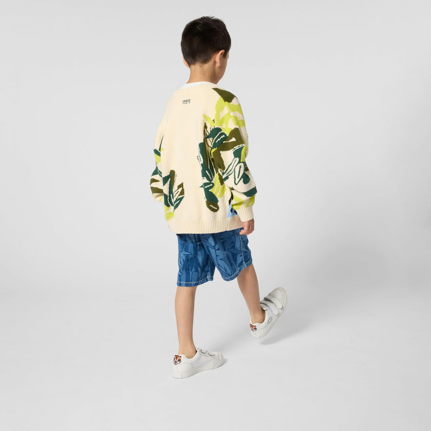 Beige Kenzo Patterned Cardigan