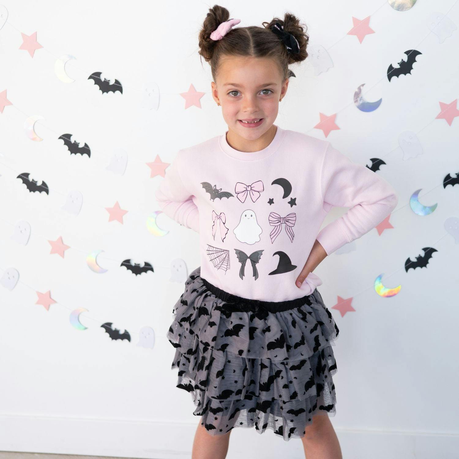 Boo Bows Halloween Clip Set