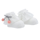 Laced Pom Pom Socks Set
