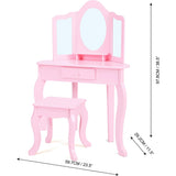 Fantasy Fields by Teamson Kids - Little Lady Alessandra Medium Corner Play Vanity