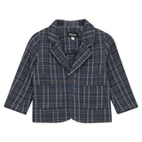 Woven Plaid Blazer Beige