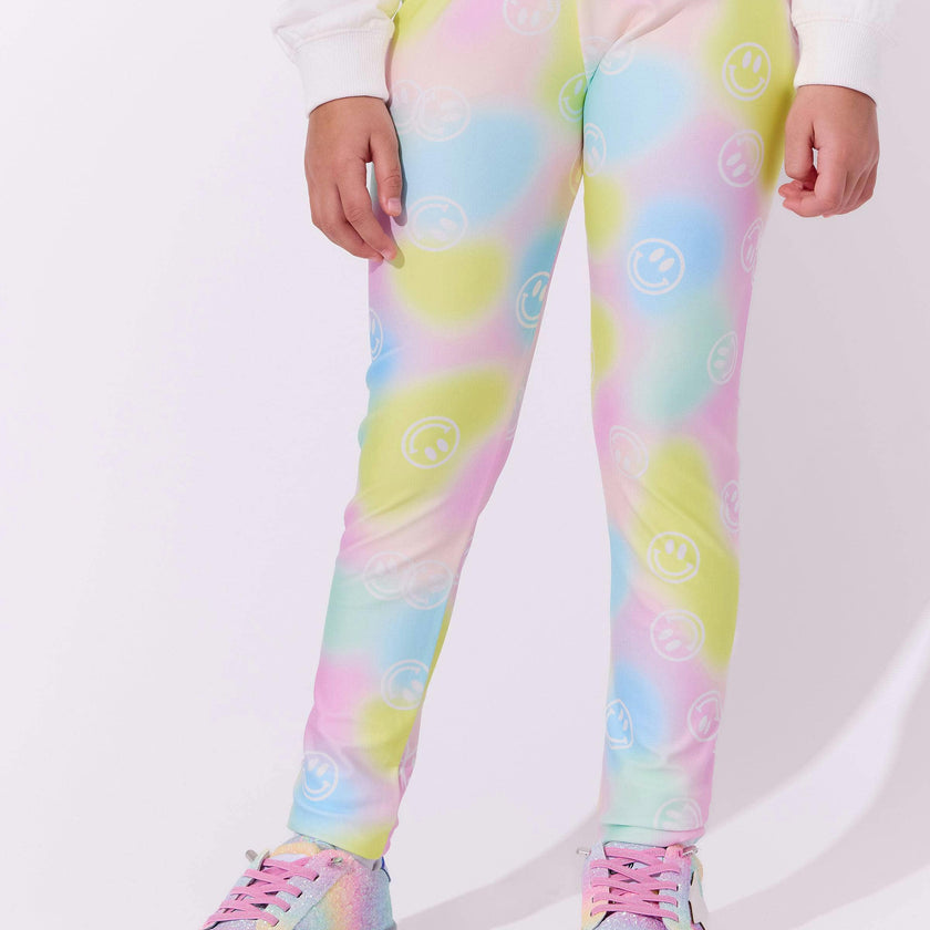 Rainbow Smiley Leggings