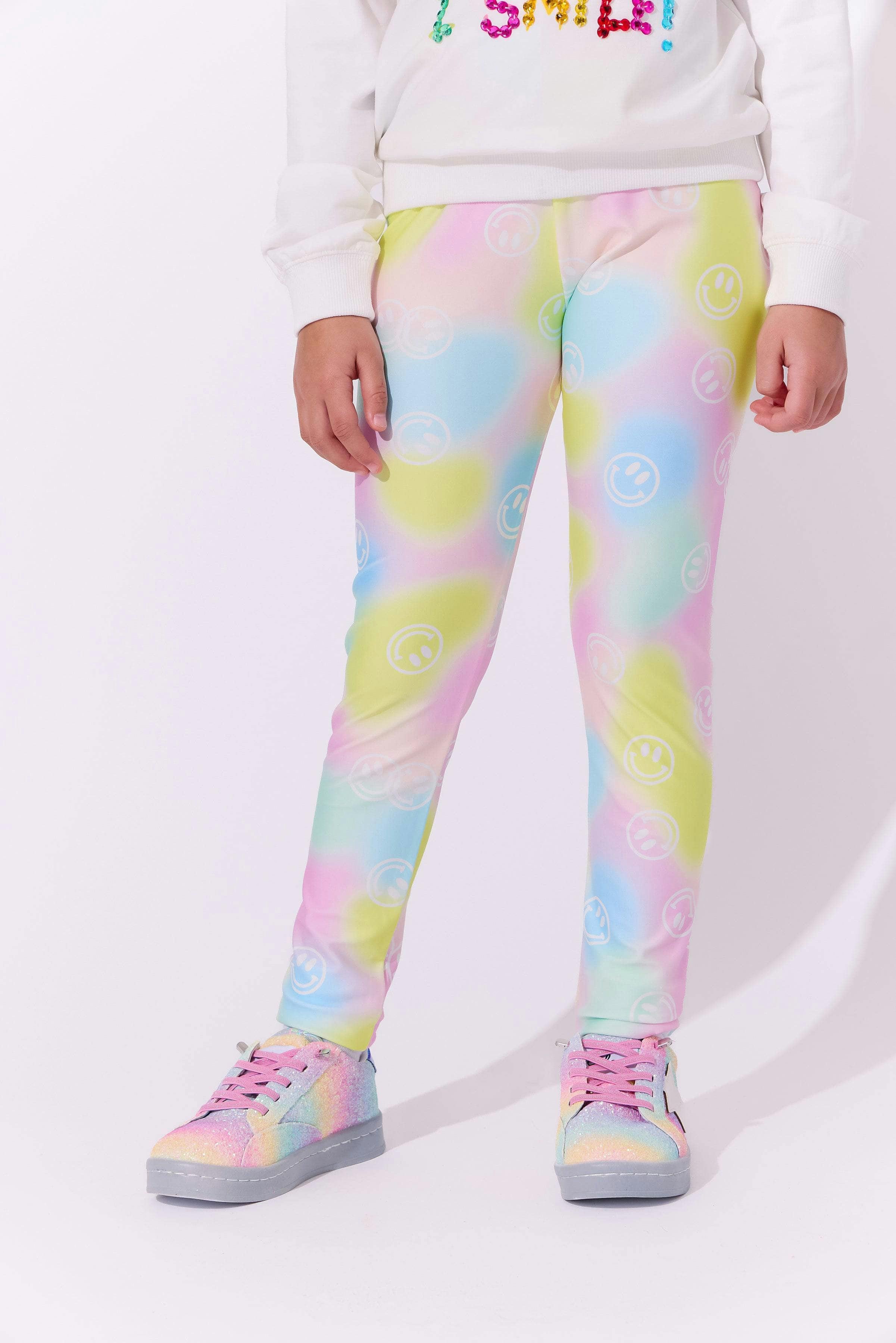 Rainbow Smiley Leggings