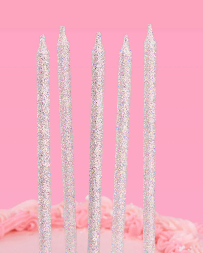 Shimmer Candles - iridescent glitter candles