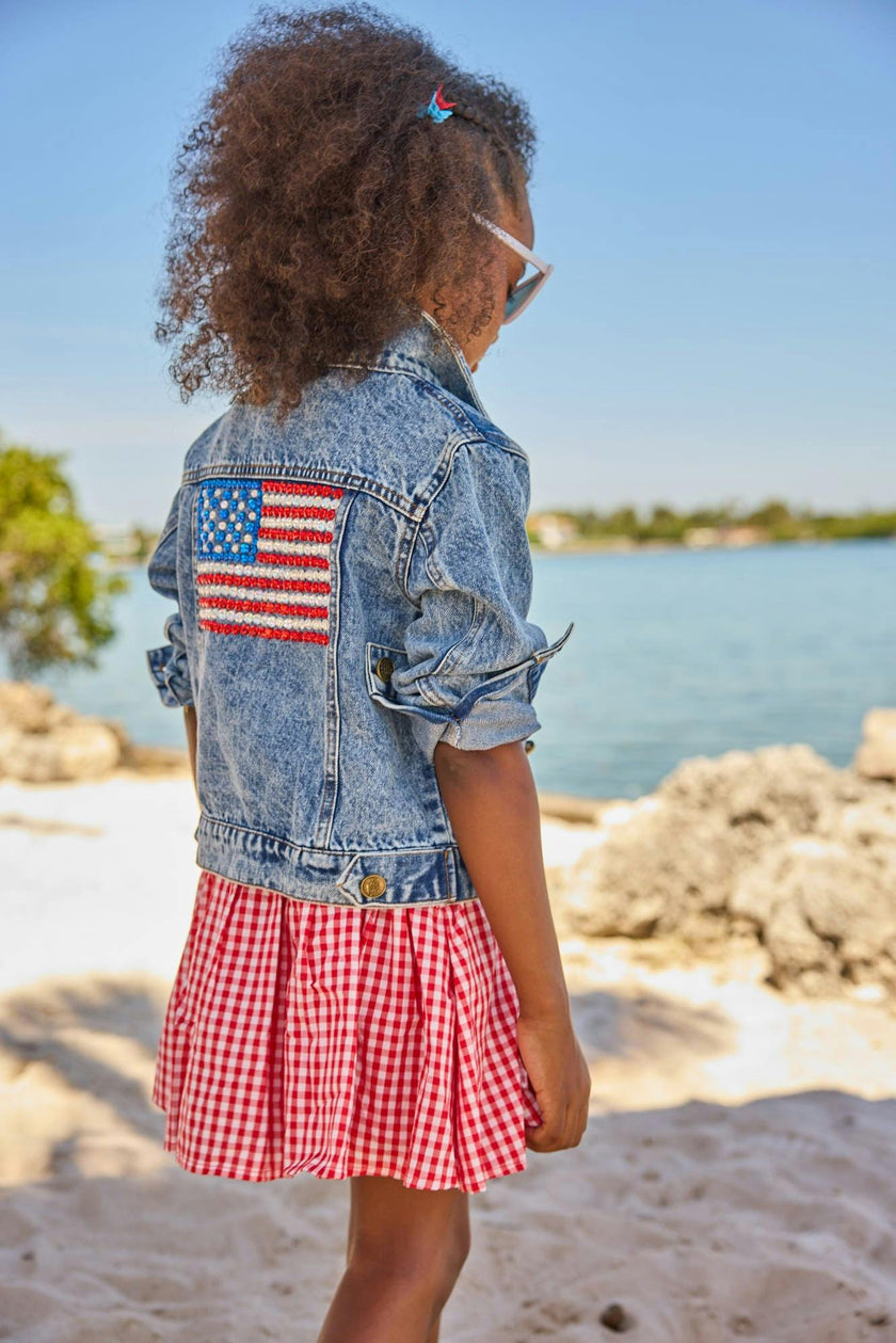 American Flag Denim Jacket