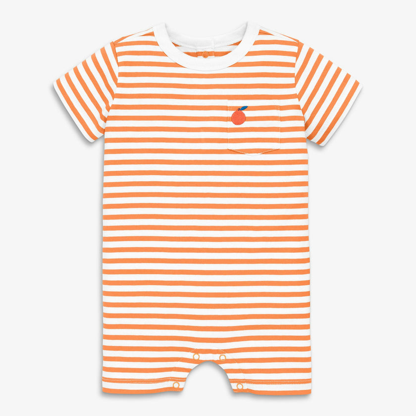 Baby embroidered stripe pocket shortie