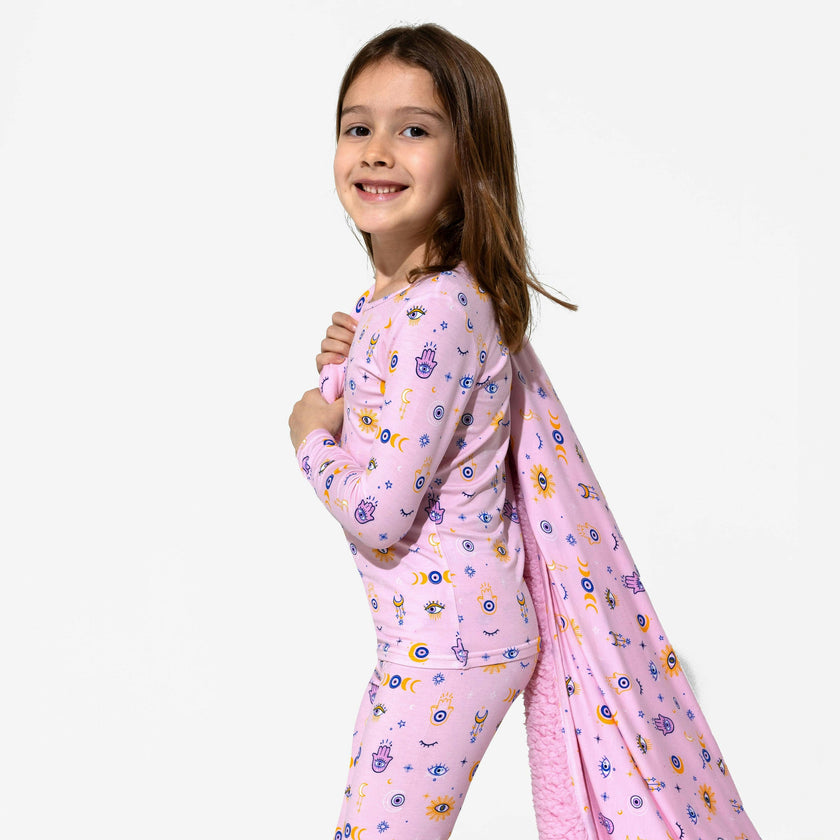 The Eye Pink Bamboo Kids Pajamas