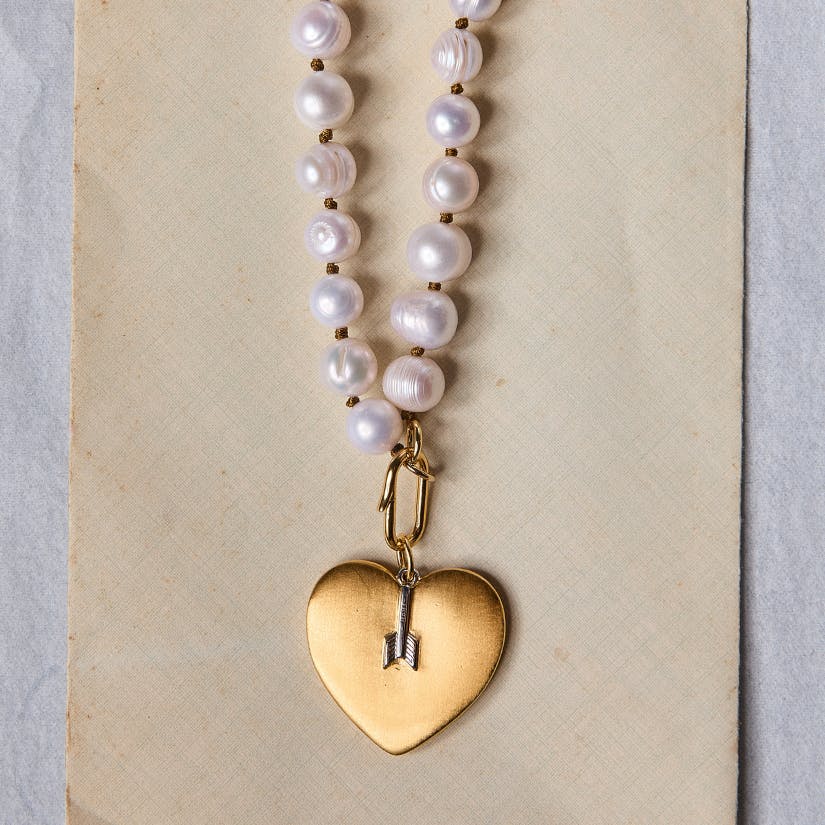 Arrow Heart Charm