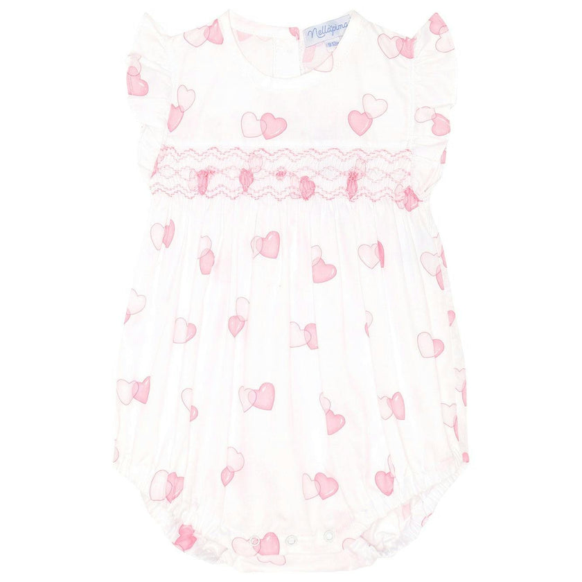 Sweetheart Woven Smocked Bubble