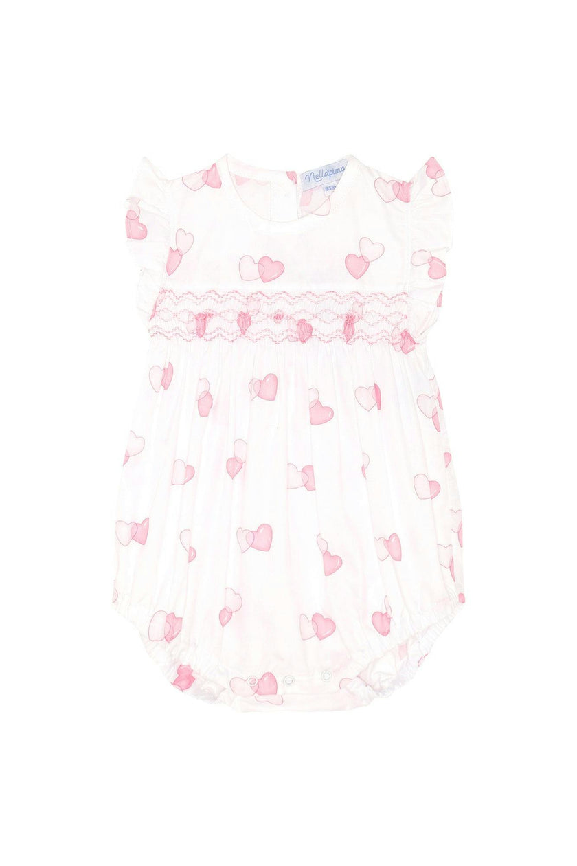 Sweetheart Woven Smocked Bubble