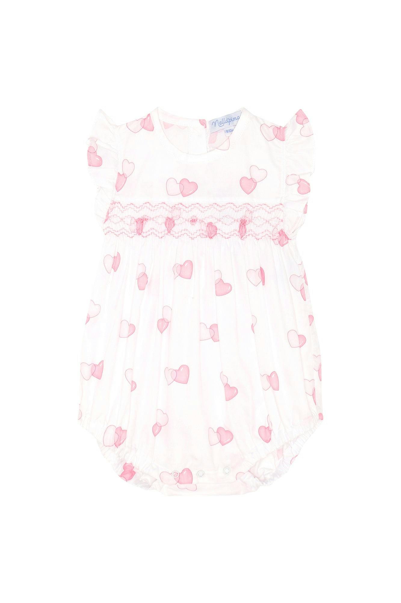 Sweetheart Woven Smocked Bubble