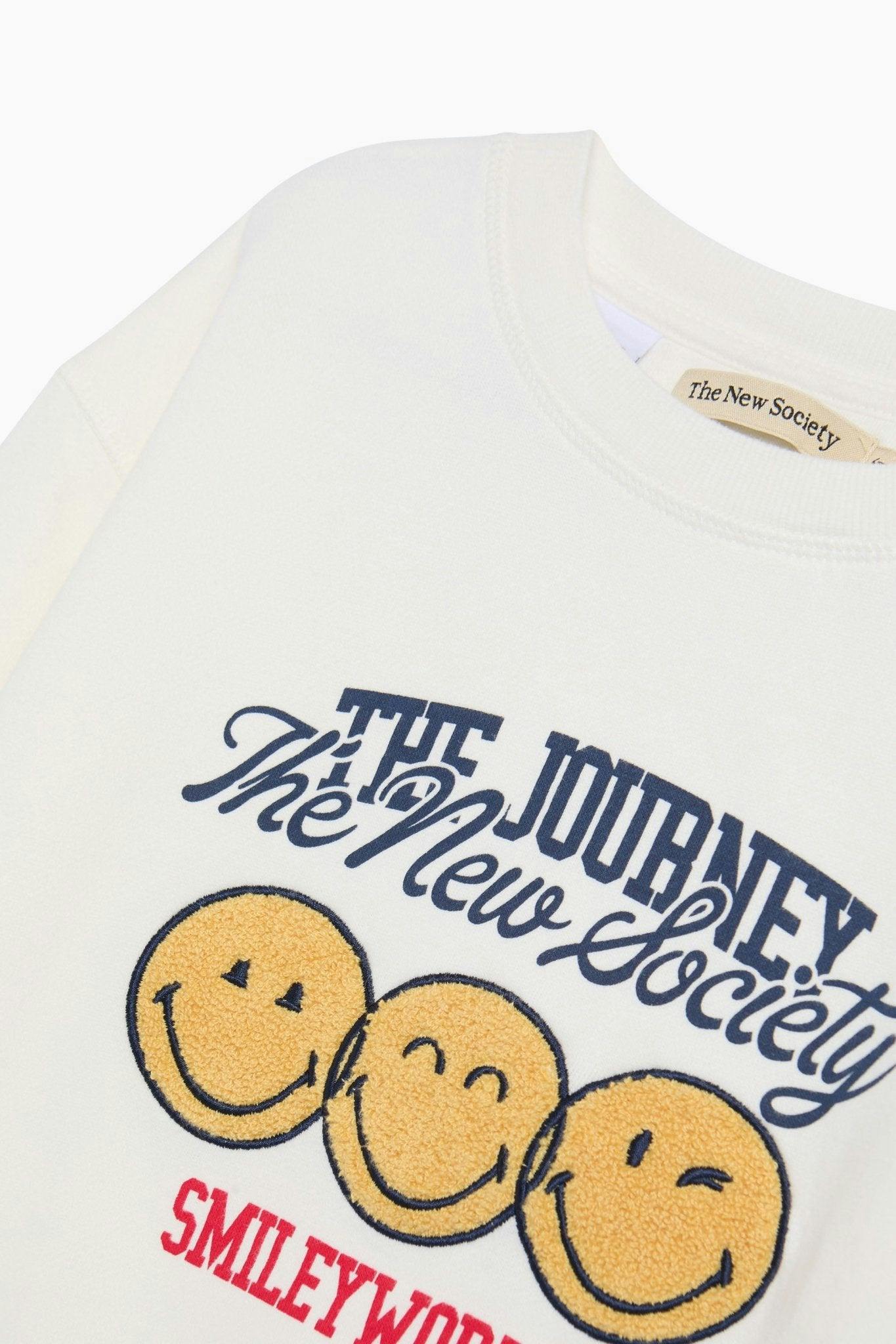 Smiley Sweatshirt Whisper White