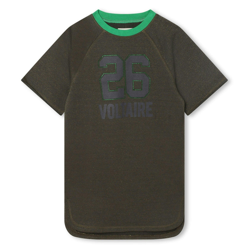 ZADIG & VOLTAIRE Club Voltaire Embellished T-shirt Dress