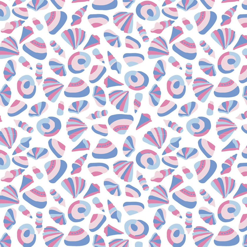 Parker Girls' Zipper Pajama - Seashells on the Seashore