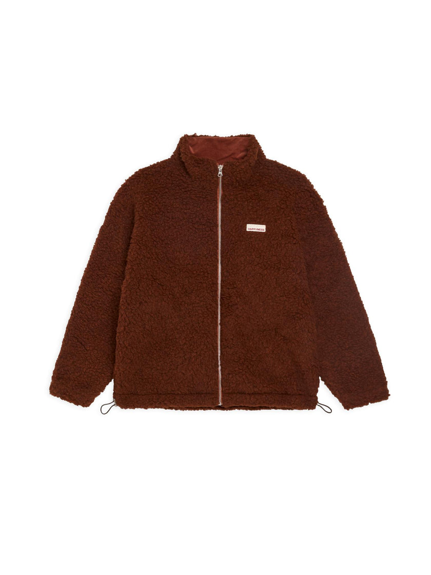 merino wool bomber jacket  - clay