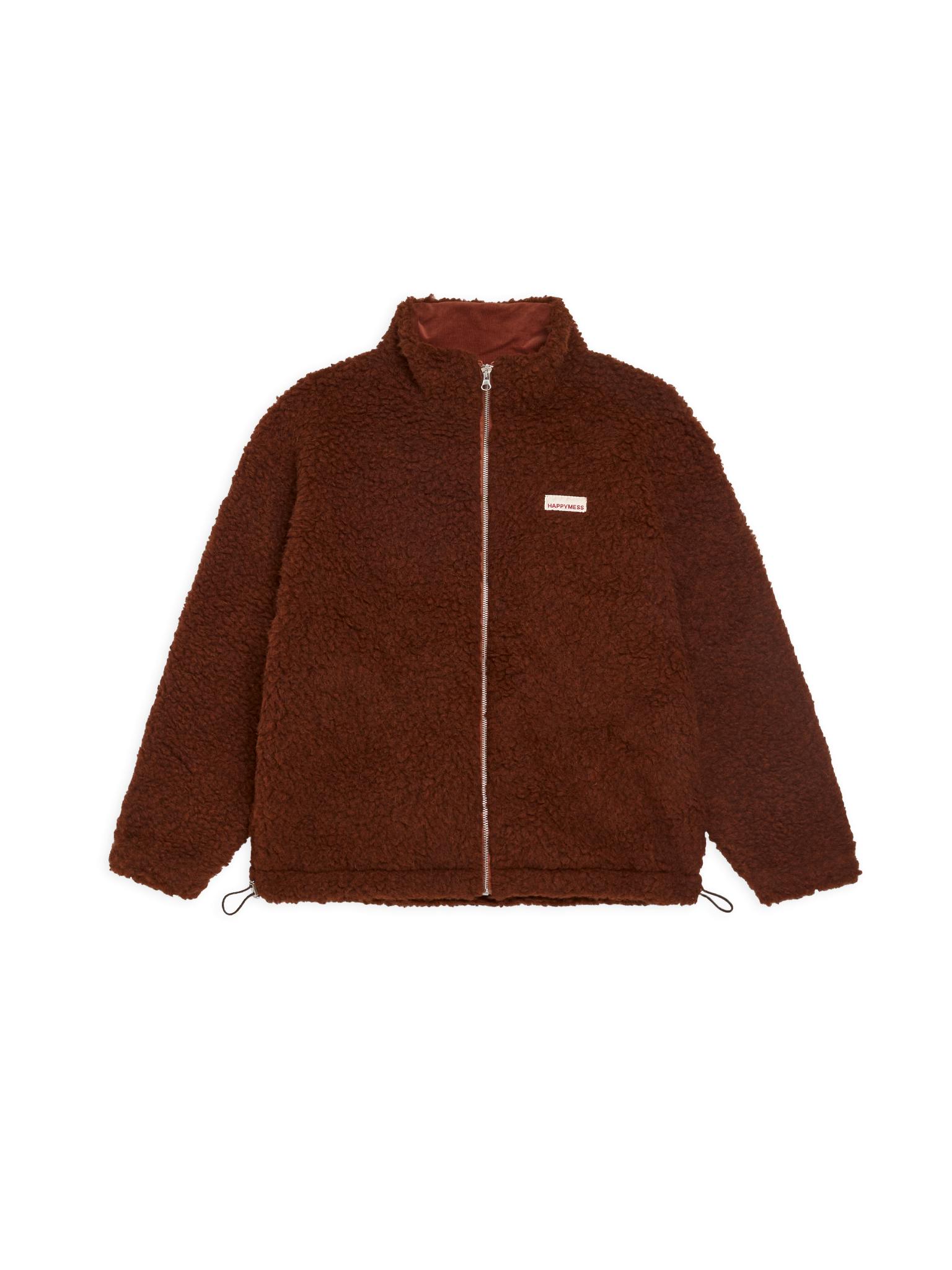 merino wool bomber jacket  - clay