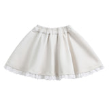 Cream Ruffle Skirt Set
