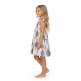 Bella Girls Shoulder Tie Sundress La Crème Ikat, Cream
