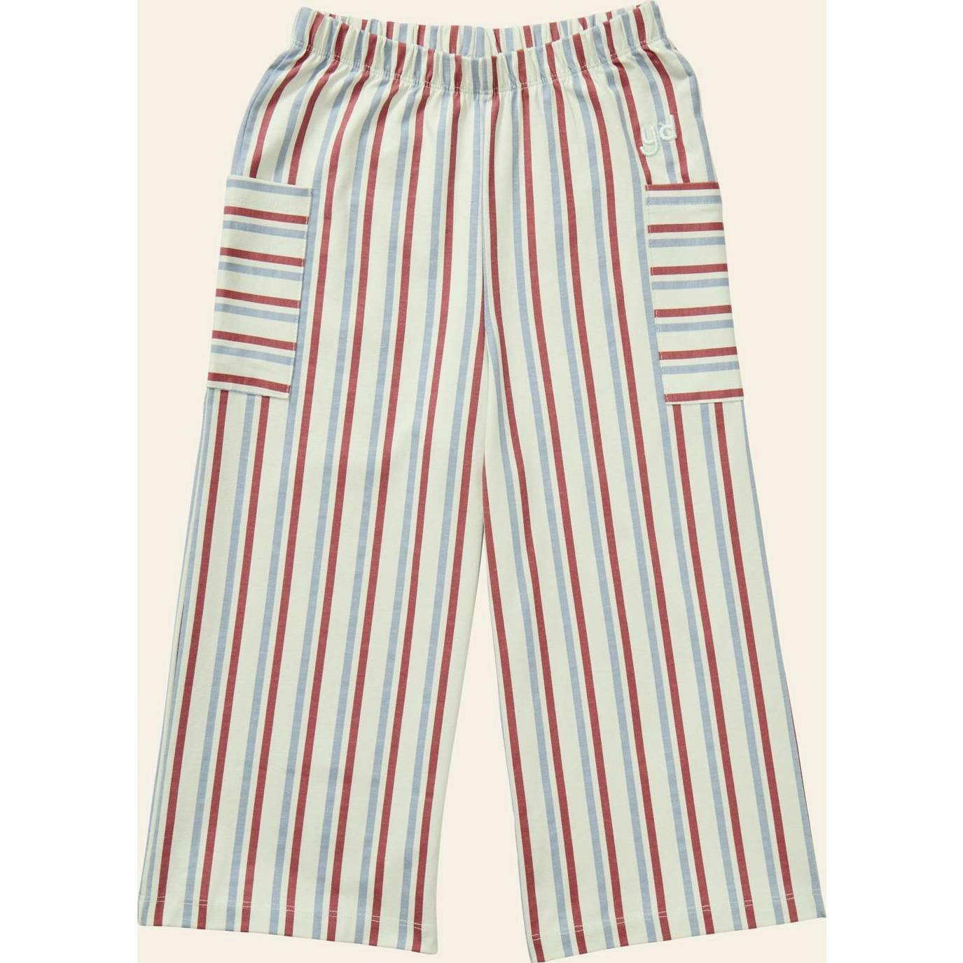 Stripe Mix Pocket Pants