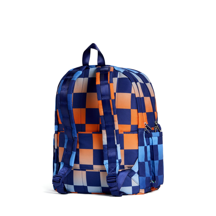 Kane Double Pocket Backpack, Gradient Checkerboard