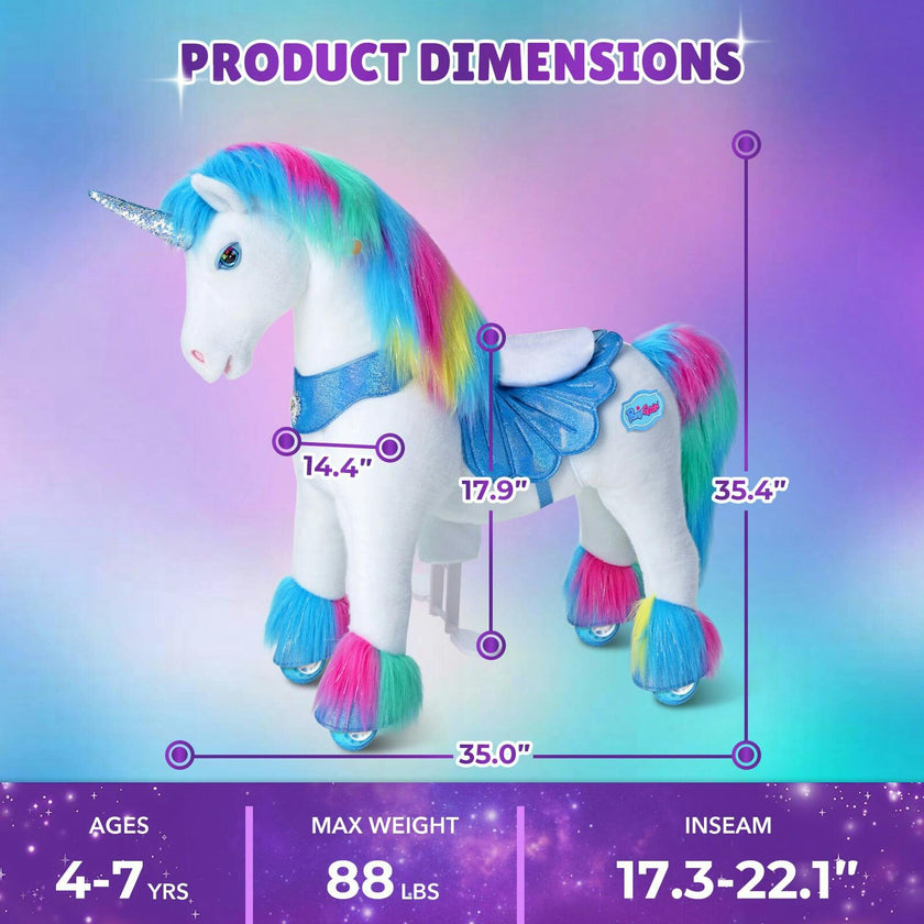 Model Y® Unicorn Ride-On Toy Age 3–4 – Rainbow