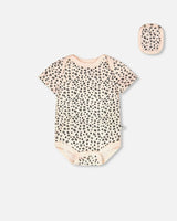 Evolutive Organic Cotton Jersey 3 Pack Onesie Peach