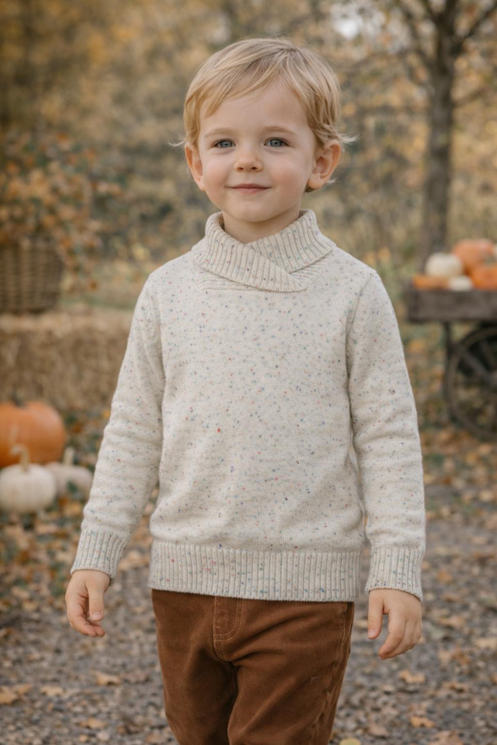 Shawl Collar Relaxed Fit Sweater