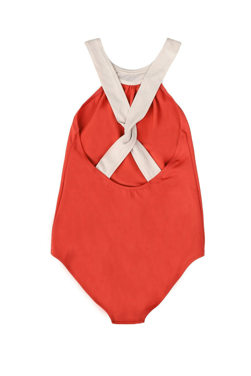 Scarlett One Piece Swimsuit Terracotta And Sand