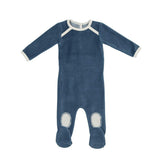 Velour Patch Footie