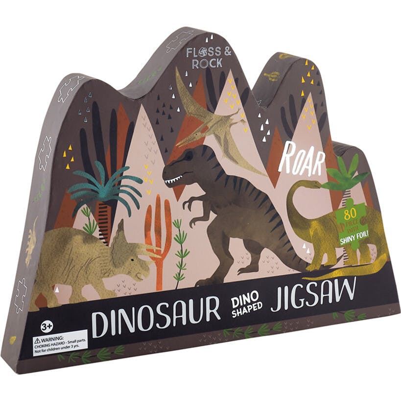 Dino Shaped 80-Piece Puzzle