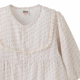 Cream Lace Dot Romper