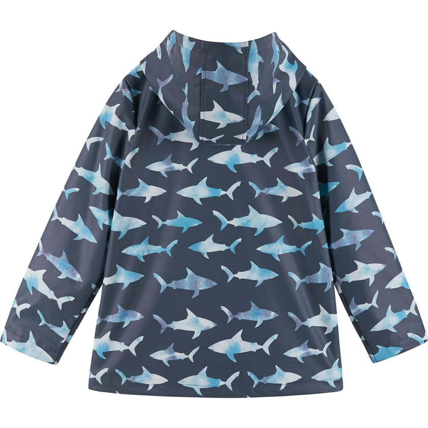 Baby Print Rain Hooded Coat