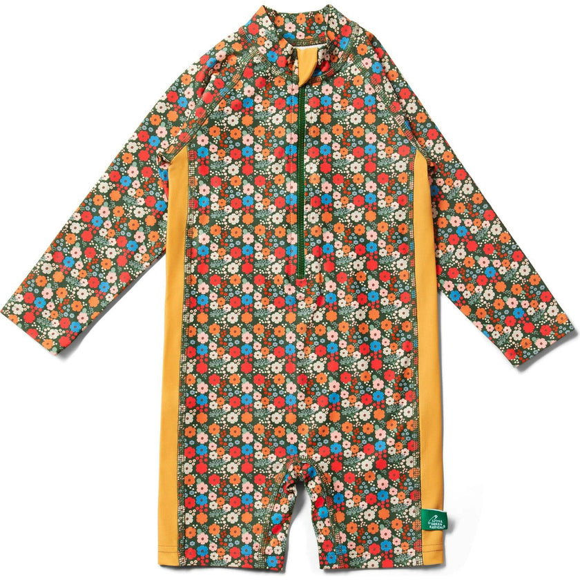 Vintage Flowers UPF 50 Recycled Sunsafe Sunsuit, Multi