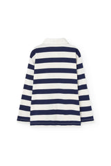 Navy Stripes Lionfish Polo Shirt