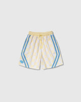 Basketball Shorts in Lemonade Check
