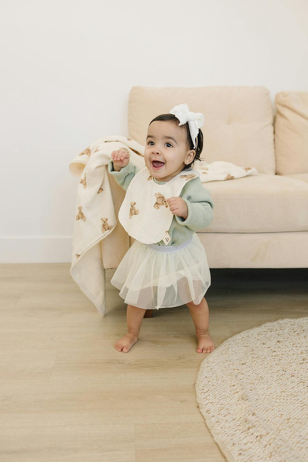 Signature Cotton Print Bib