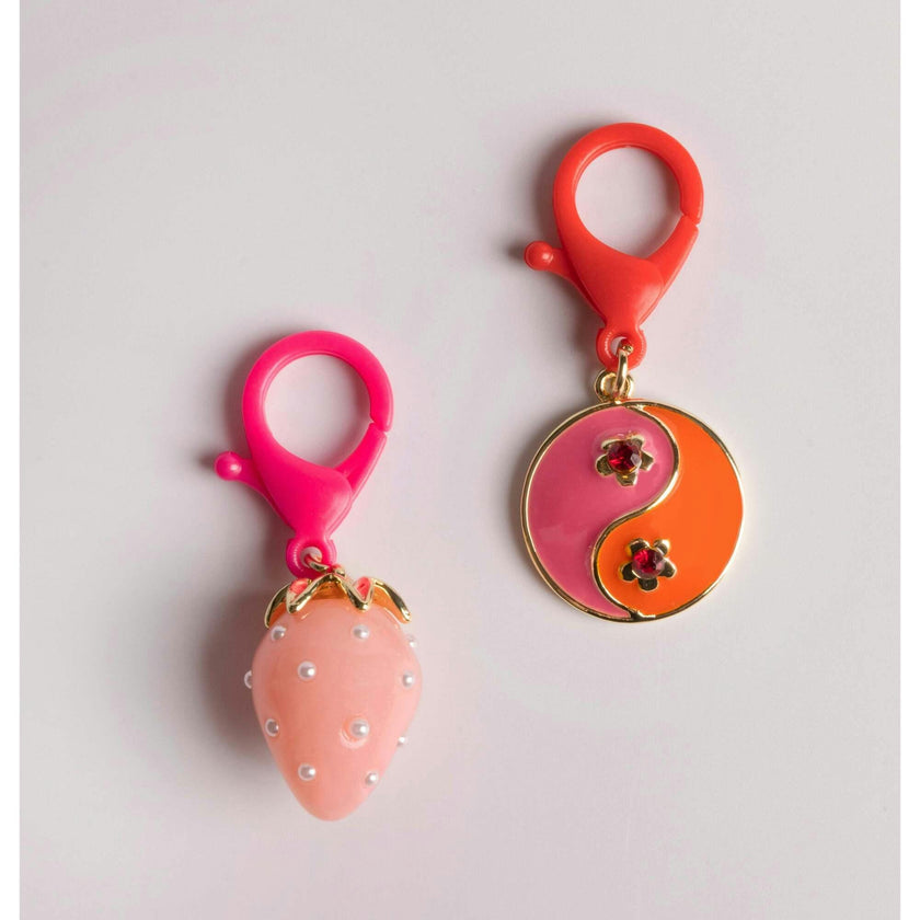 Strawberry Yin Yang Bag Clip Duo