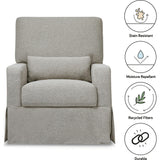 Crawford Pillowback Comfort Swivel Glider
