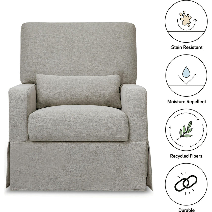 Crawford Pillowback Comfort Swivel Glider