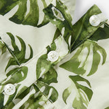 Island Leaf Ruffle Dress & Bloomers