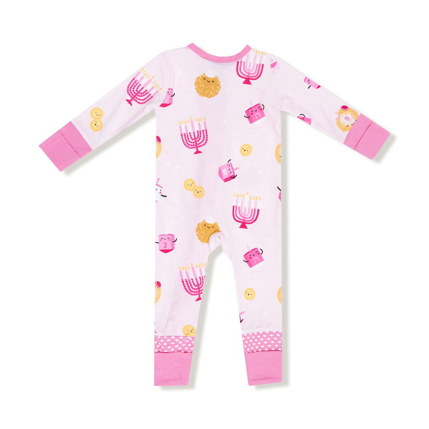Hanukkah - Pink - Convertible Romper