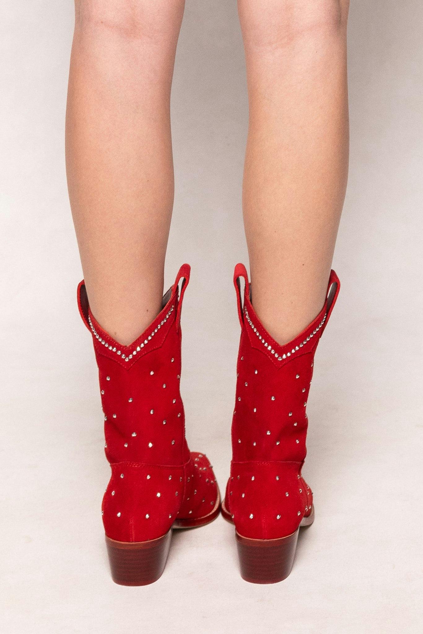 Channing Bootie in Red