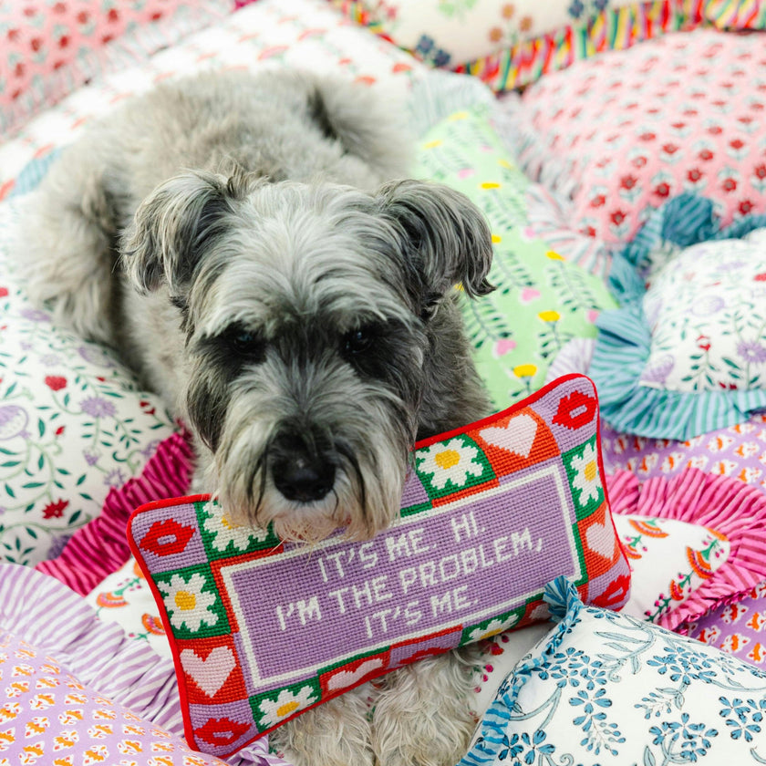 It's Me Needlepoint Pillow