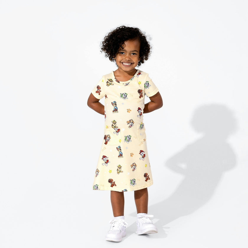 PAW Patrol: Classic Bamboo Terry Daywear Girls' Short Sleeve Dress