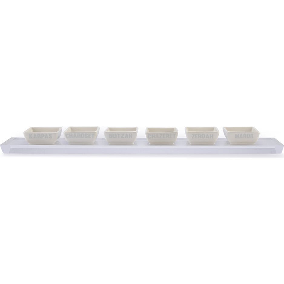 Zilch Seder Plate & Six Bowls