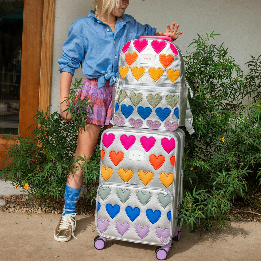 Kane Backpack, Fuzzy Hearts