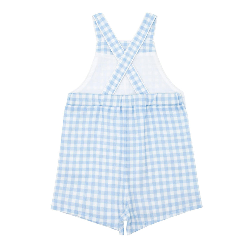 baby boys oasis blue gingham overall