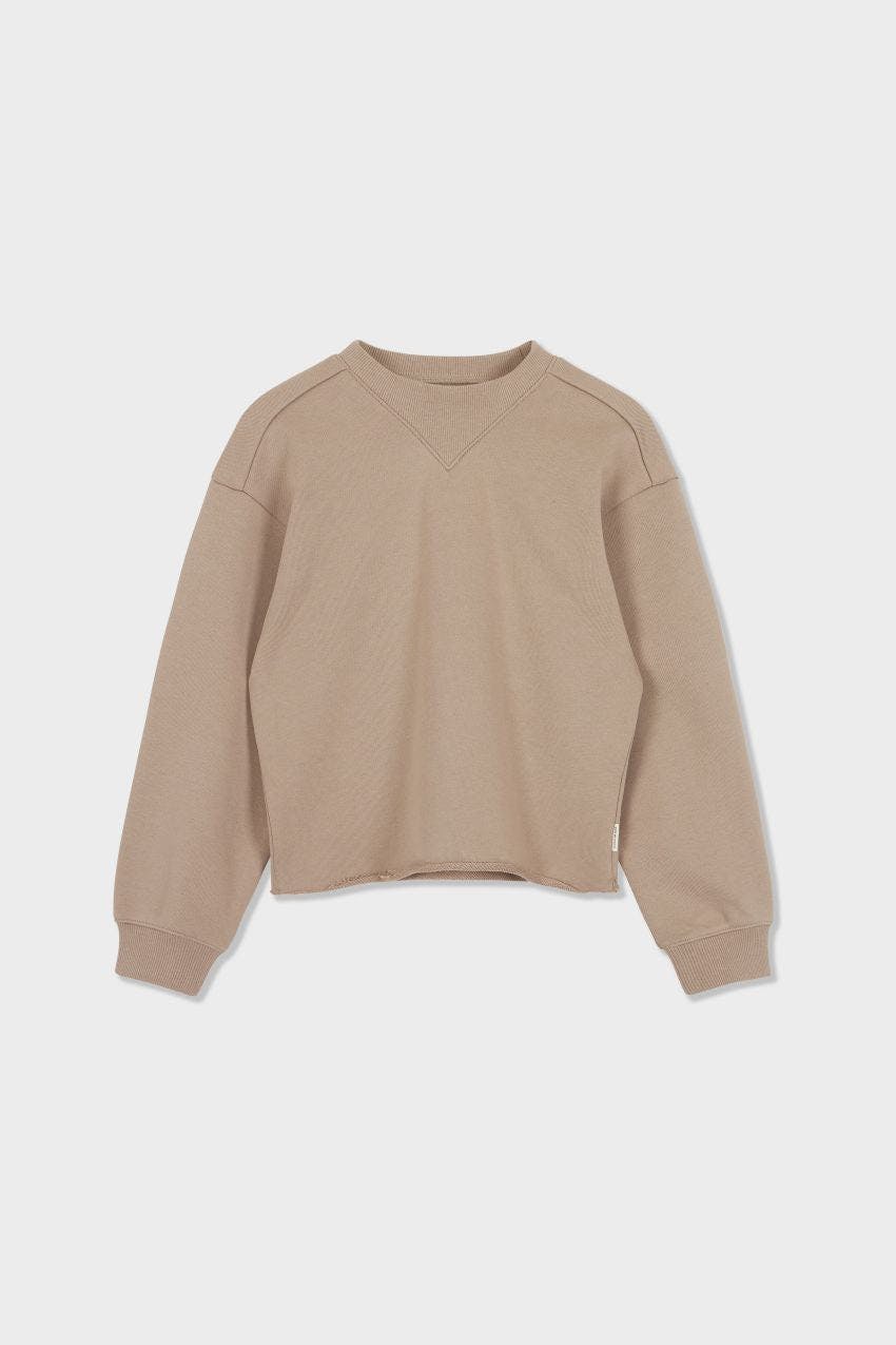 Organic Cotton Cropped Sweatshirt