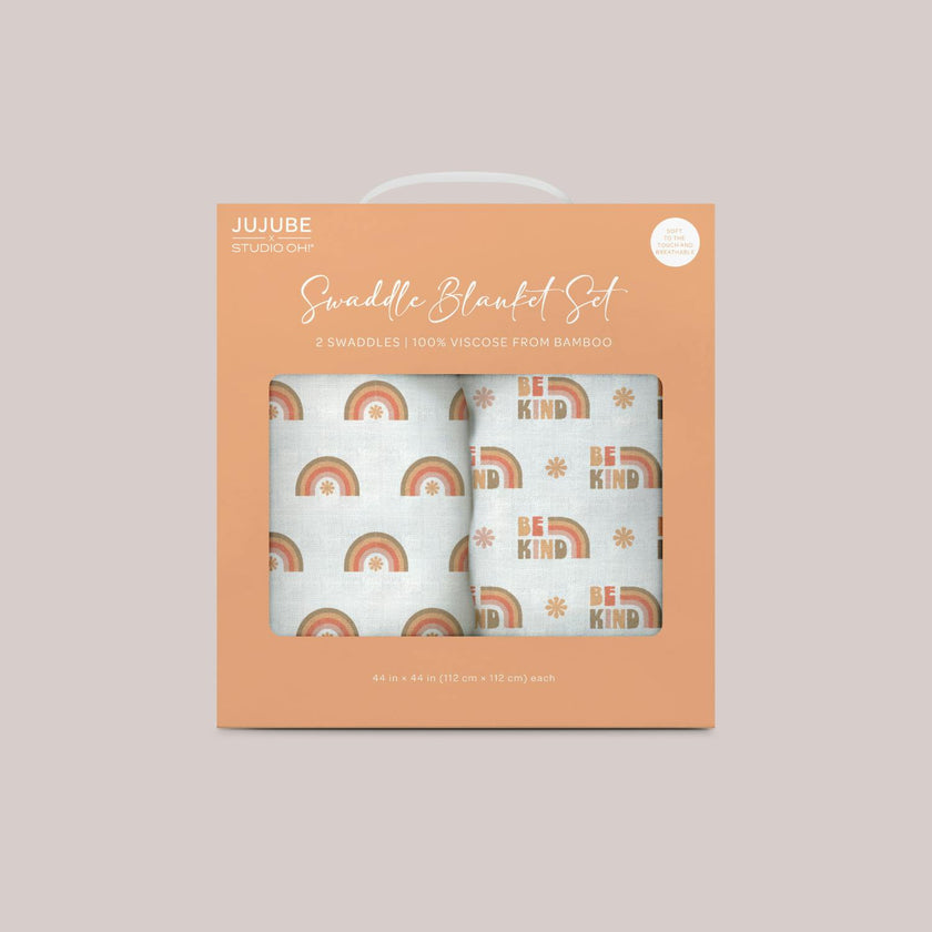 JuJuBe × Studio Oh! Printed Swaddle Blanket Sets