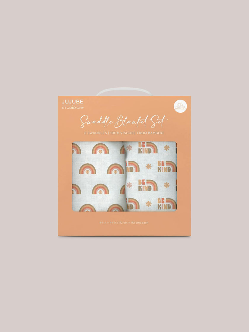 JuJuBe × Studio Oh! Printed Swaddle Blanket Sets